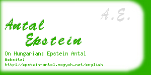 antal epstein business card
